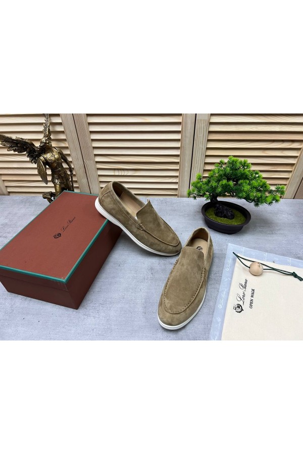 Мужские замшевые лоферы Loro Piana