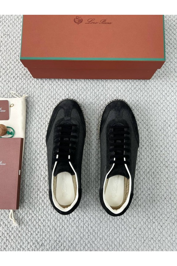 Мужские кроссовки Loro Piana Sea Tennis Walk - Black