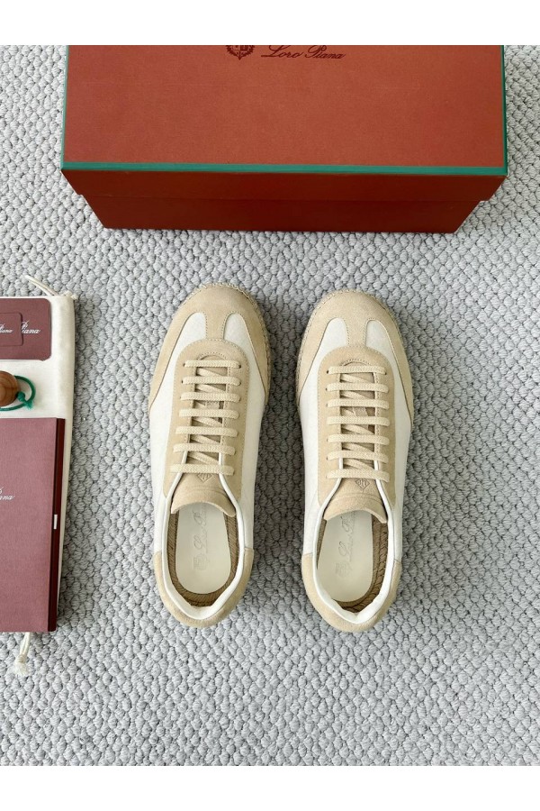 Мужские кроссовки Loro Piana Sea Tennis Walk - Beige