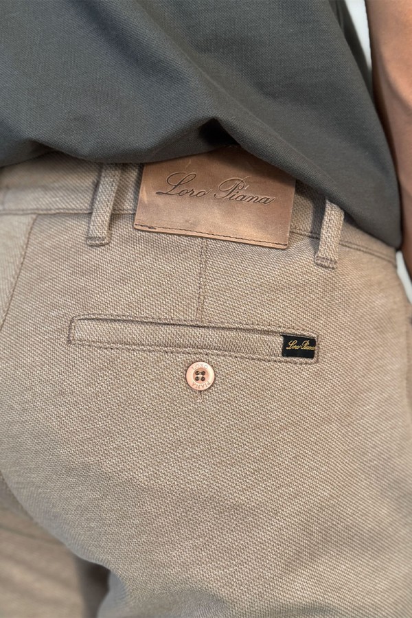 Мужские шорты Loro Piana бежевого цвета