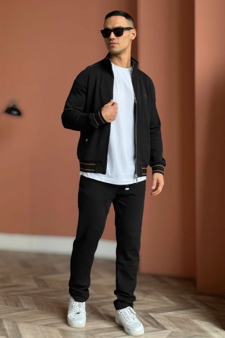 Мужской спортивный костюм Loro Piana monogram - Black