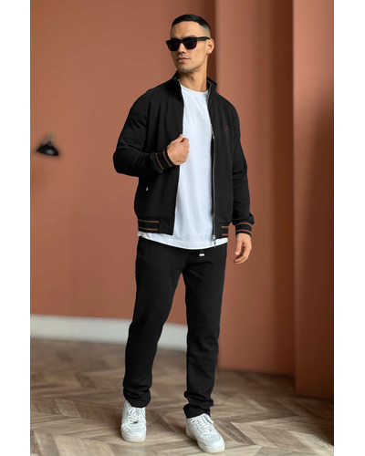 Мужской спортивный костюм Loro Piana monogram - Black