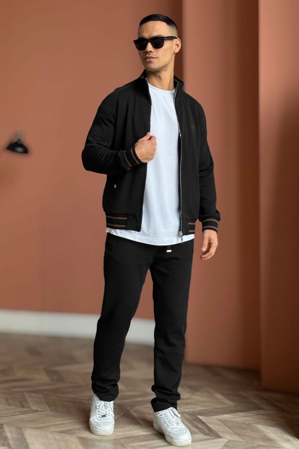 Мужской спортивный костюм Loro Piana monogram - Black