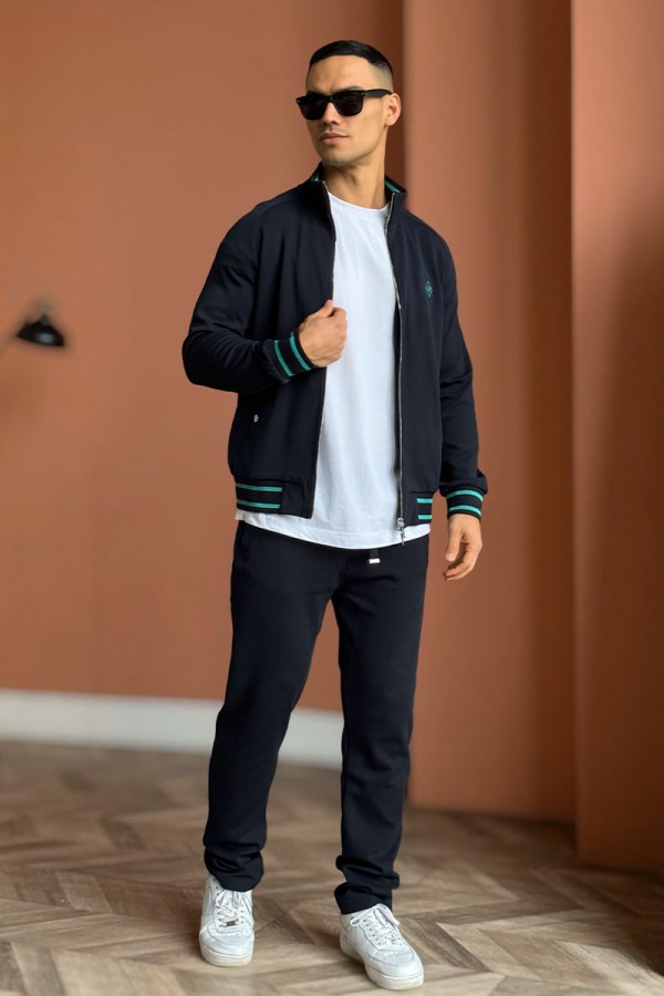 Мужские спортивные штаны Loro Piana monogram - Navy