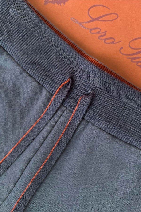 Спортивный костюм Loro Piana Premium signature logo - Denim Blue