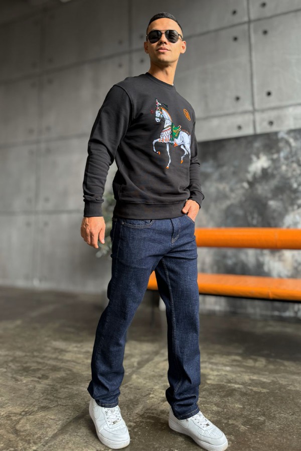 Джинсы тёмно-синего цвета Loro Piana