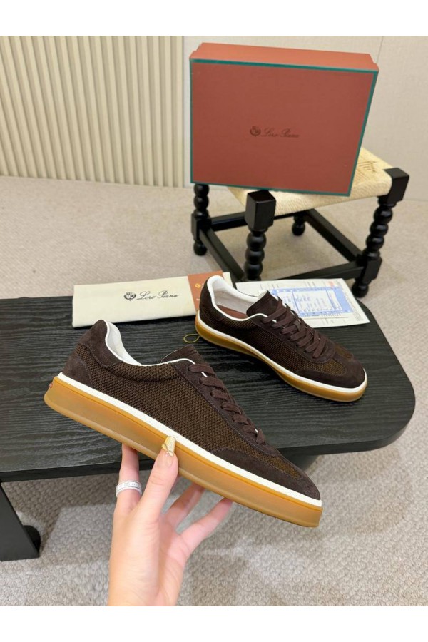 Мужские кроссовки Loro Piana Tennis Walk - Brown