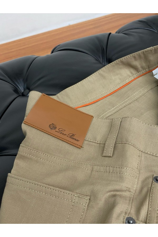 Джинсы бежевого цвета Loro Piana Premium