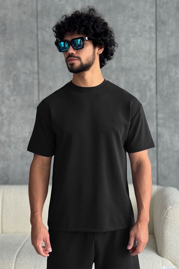 Мужская чёрная футболка Loro Piana