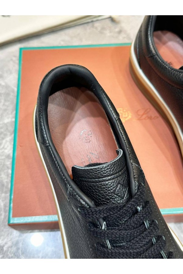 Мужские кожаные кроссовки Loro Piana Tennis Walk