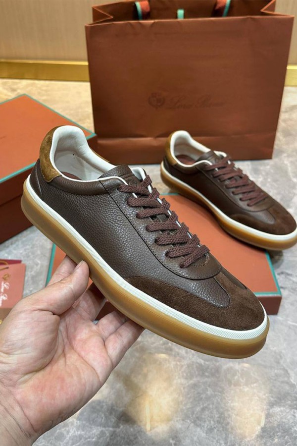 Мужские кроссовки Loro Piana Tennis Walk - Brown