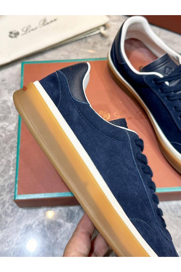 Мужские замшевые кроссовки Loro Piana Tennis Walk