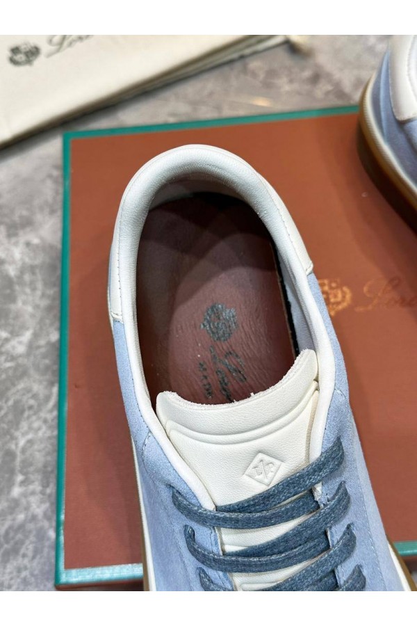 Мужские замшевые кроссовки Loro Piana Tennis Walk