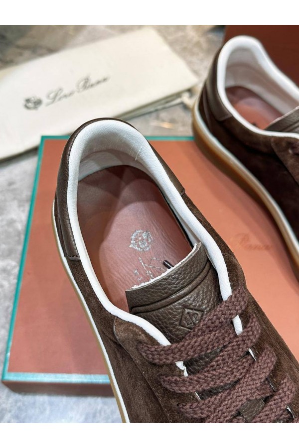 Мужские замшевые кроссовки Loro Piana Tennis Walk