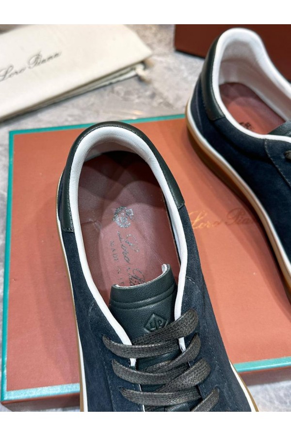 Мужские замшевые кроссовки Loro Piana Tennis Walk