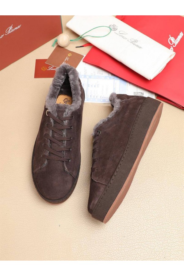 Зимние кроссовки с мехом Loro Piana