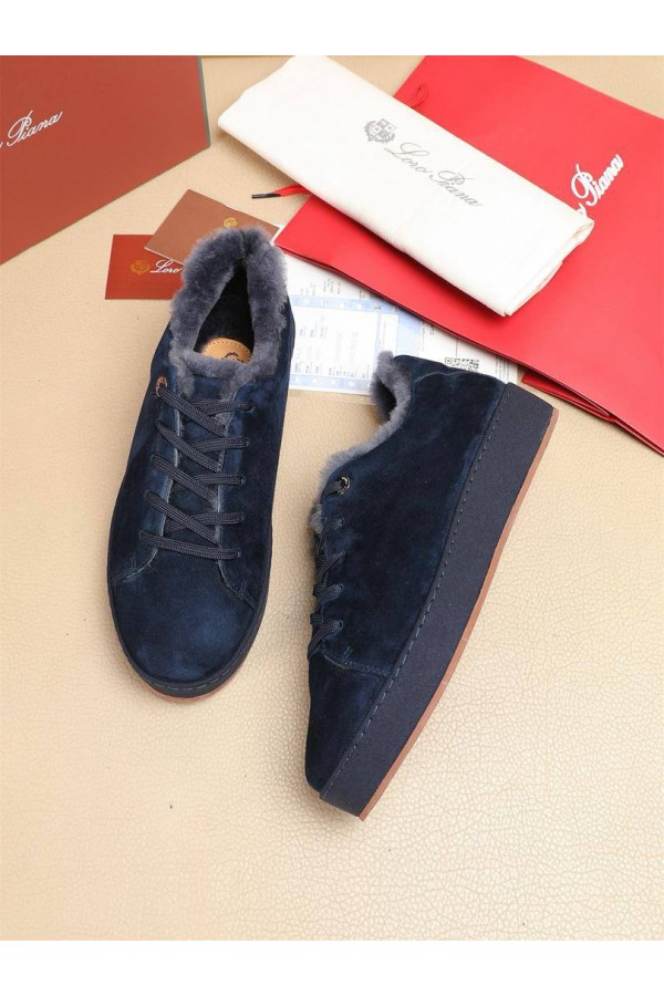 Зимние кроссовки с мехом Loro Piana