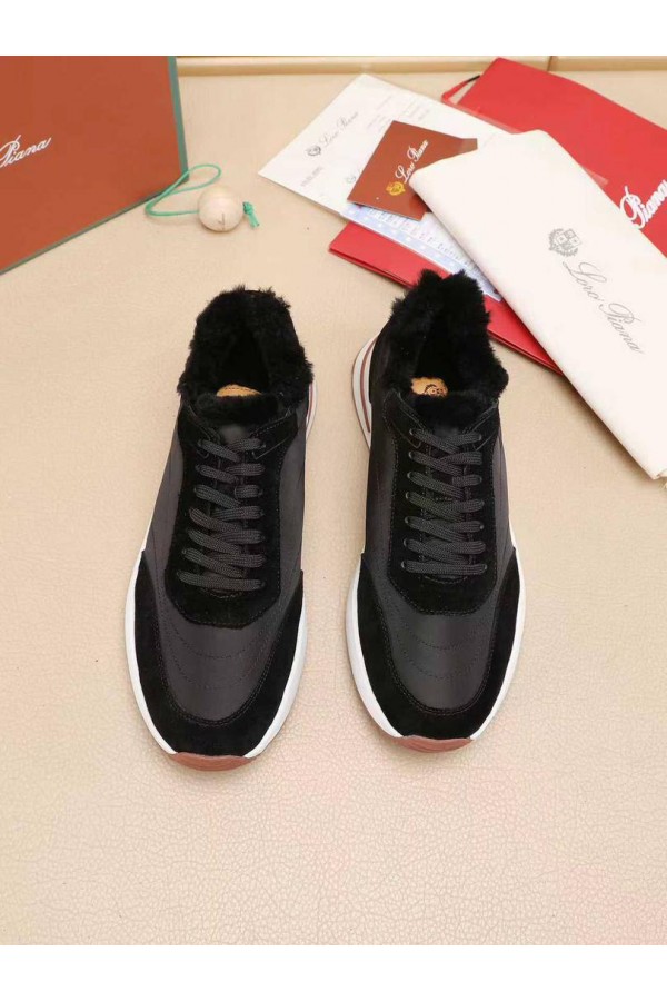 Кроссовки с мехом Loro Piana Week End Walk Evo