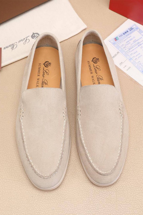 Мужские лоферы Loro Piana Summer Walk - Beige