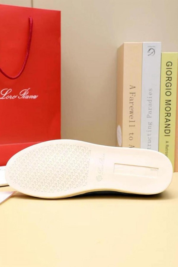 Замшевые кроссовки Loro Piana Soho Walk - Blue