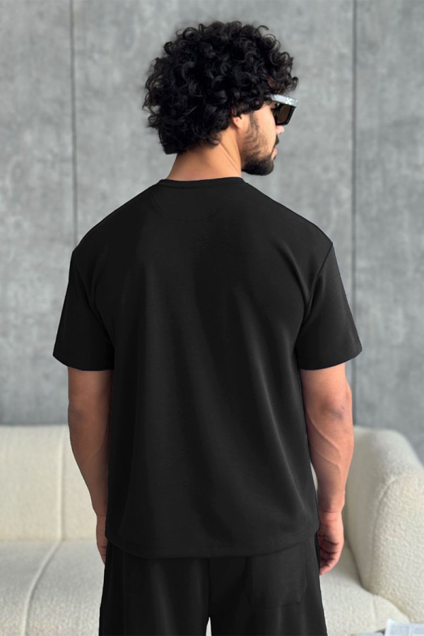 Мужская чёрная футболка Loro Piana