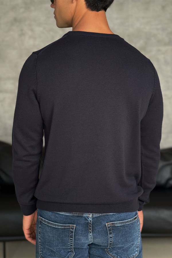 Мужской тёмно-синий джемпер Loro Piana