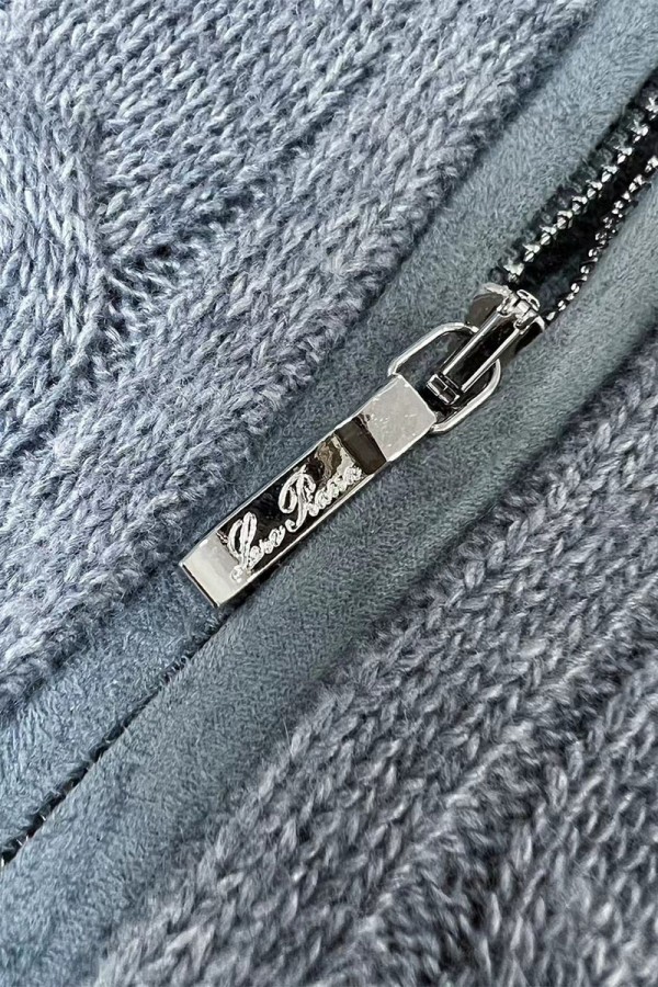 Кашемировый свитер Loro Piana Premium zip-neck - Grey