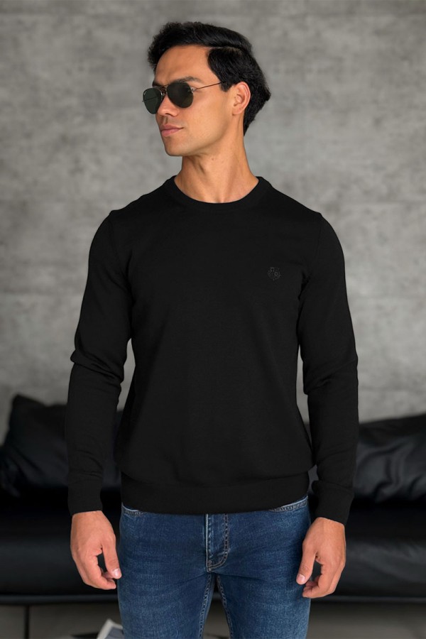 Мужской чёрный джемпер Loro Piana