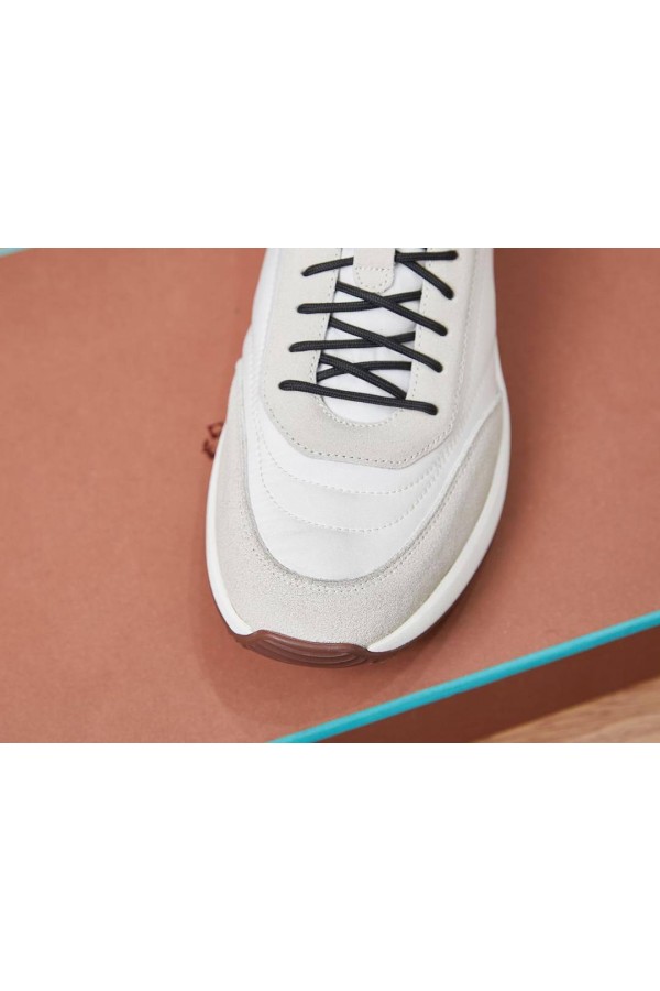 Замшевые кроссовки Loro Piana Week End Walk - White