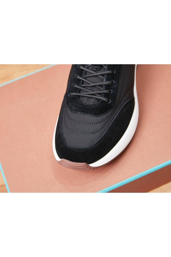 Замшевые кроссовки Loro Piana Week End Walk - Black