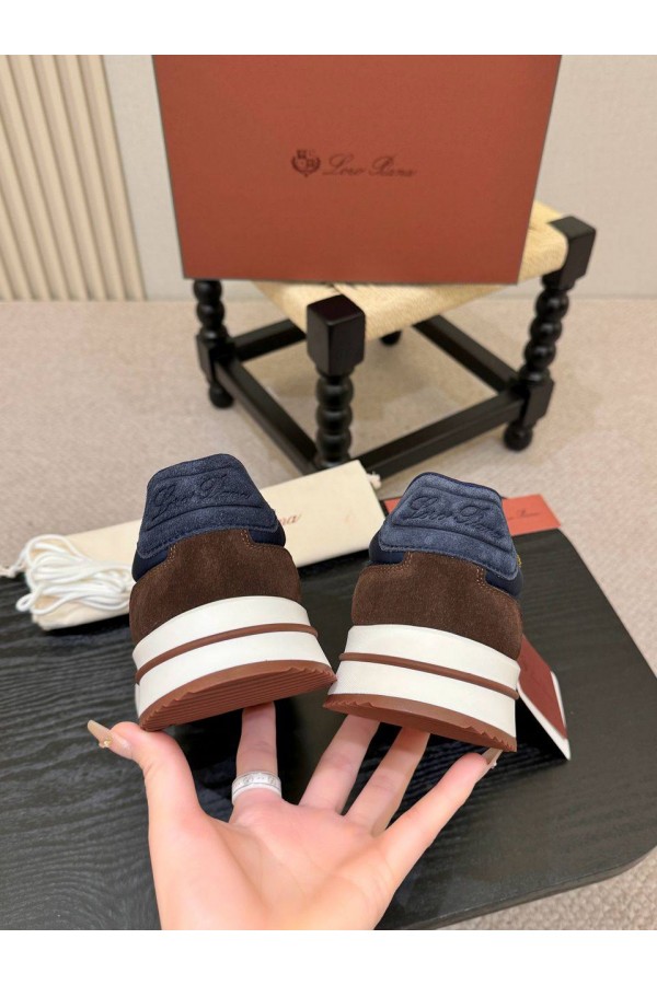 Мужские кроссовки Loro Piana Week End Walk - Blue / Brown