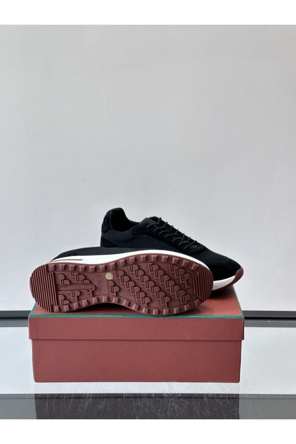 Мужские кроссовки Loro Piana Week End Walk - Black