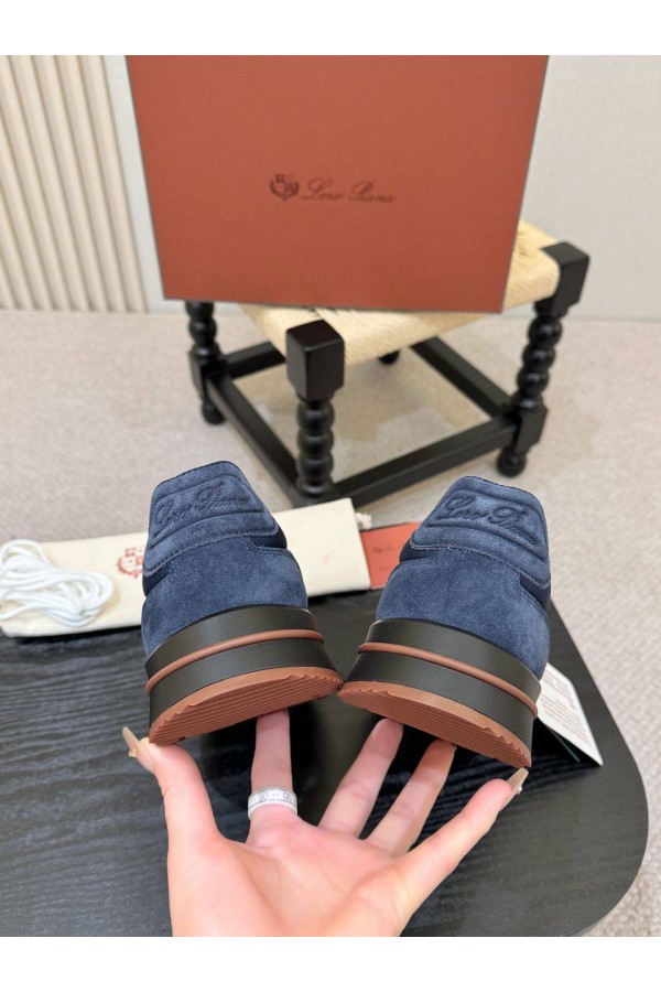 Мужские кроссовки Loro Piana Week End Walk - Navy