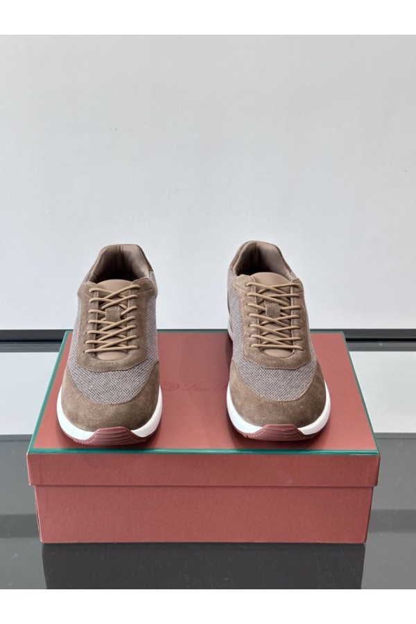 Мужские кроссовки Loro Piana Week End Walk - Brown