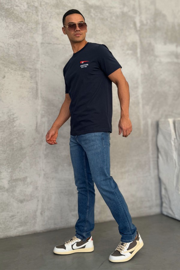 Мужские джинсы светло-синего цвета Loro Piana regular fit