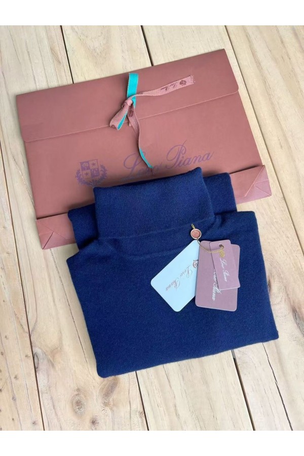 Мужская водолазка Loro Piana Premium - Dark Blue