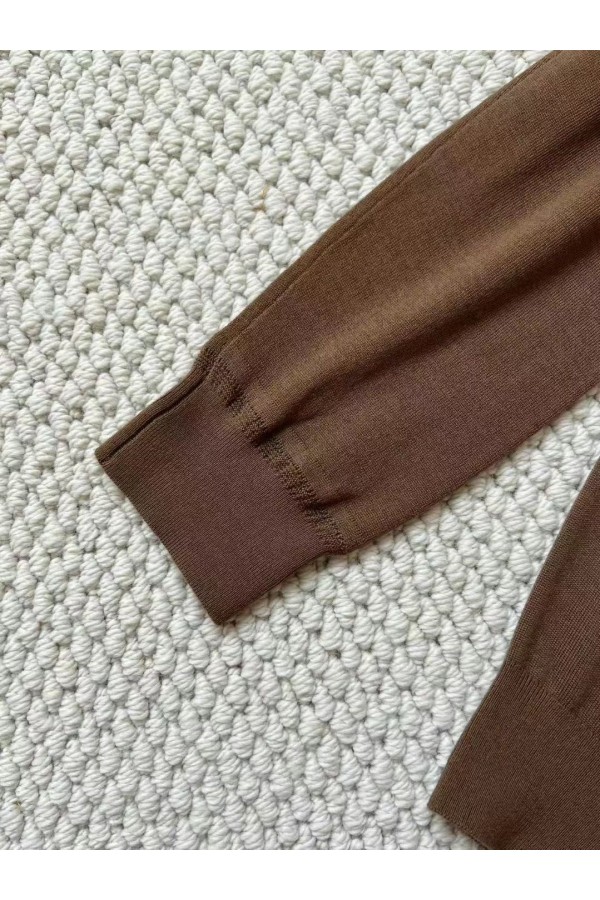 Поло с длинным рукавом Loro Piana Premium - Caramel