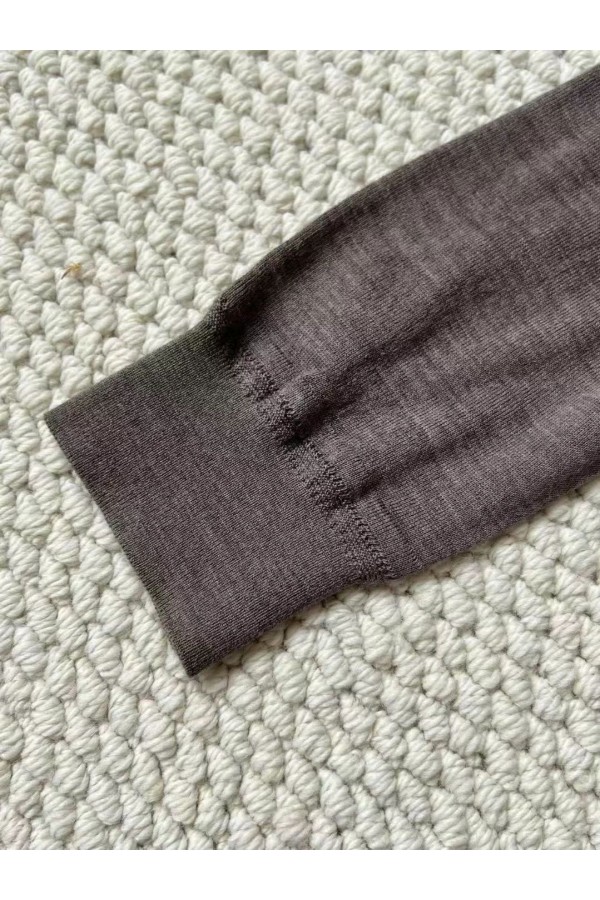 Поло с длинным рукавом Loro Piana Premium - Gray Coffee