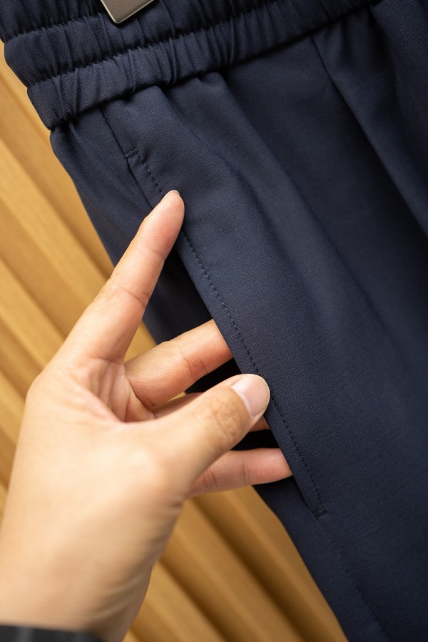 Мужские тёмно-синие штаны Loro Piana Premium