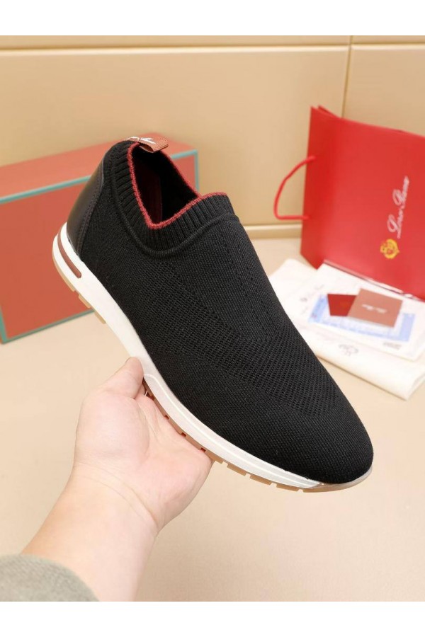 Мужские текстильные кроссовки Loro Piana Lp Flexy Active - Navy