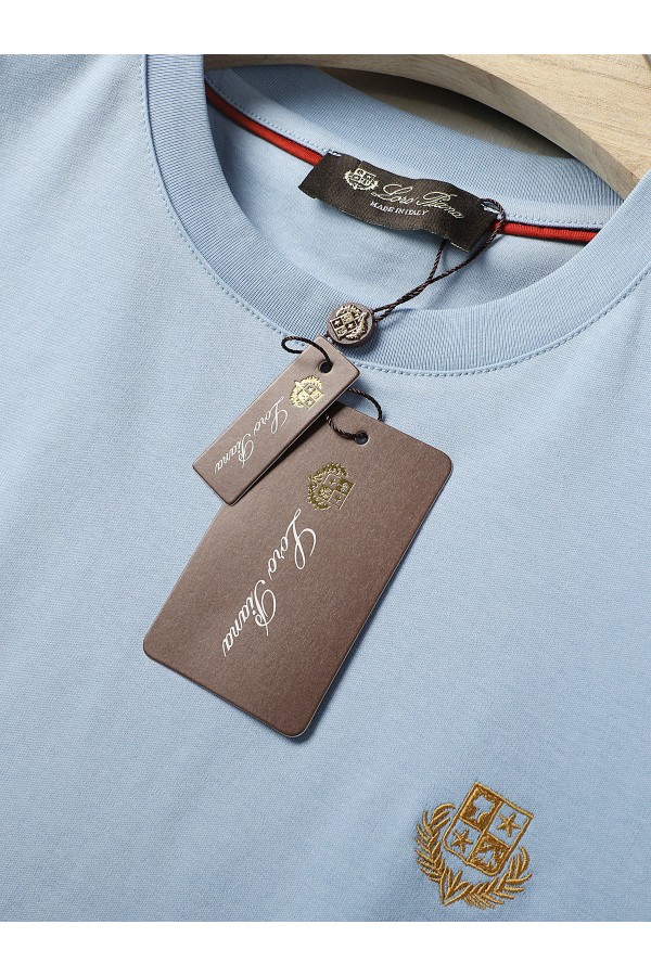 Мужская футболка Loro Piana Premium - Light Blue
