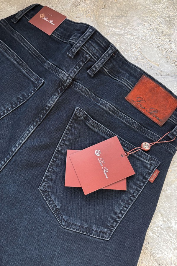 Мужские джинсы Loro Piana тёмно-синего цвета