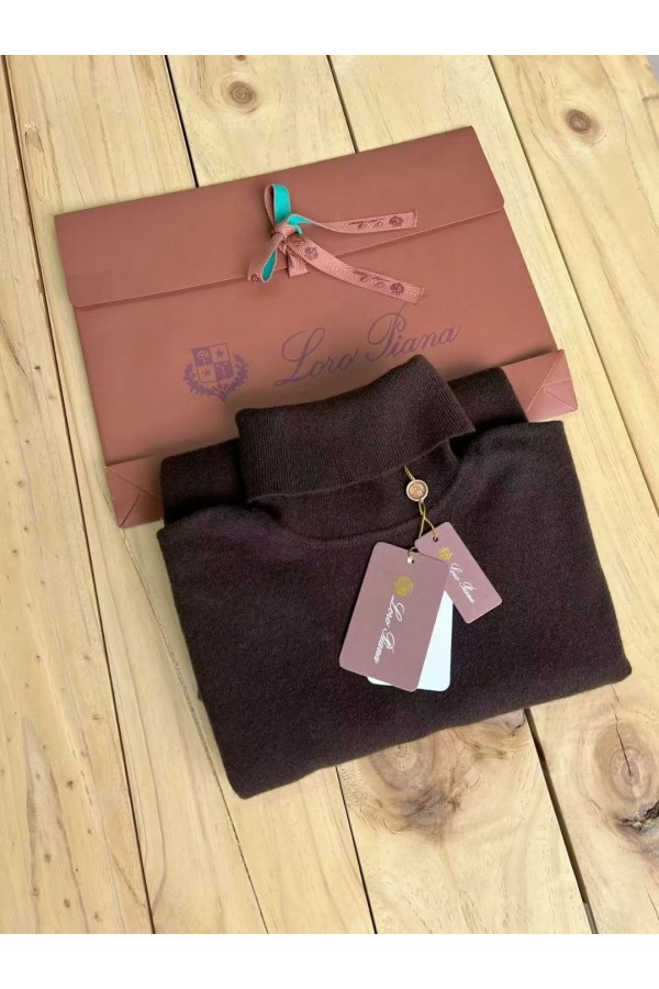 Мужская водолазка Loro Piana Premium - Coffee