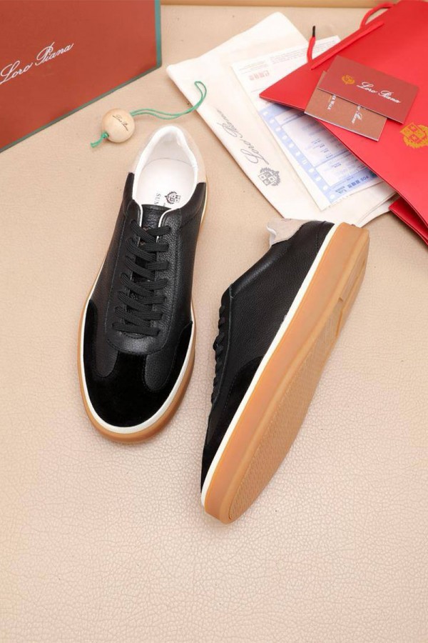 Мужские кроссовки Loro Piana Tennis Walk - Black