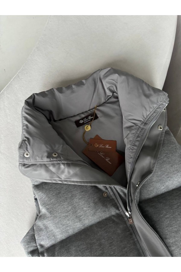 Женская серая жилетка Loro Piana premium