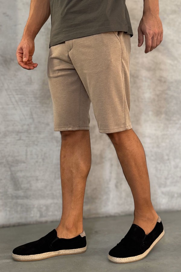 Мужские шорты Loro Piana бежевого цвета