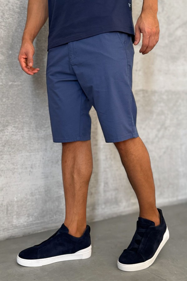 Мужские шорты Loro Piana синего цвета