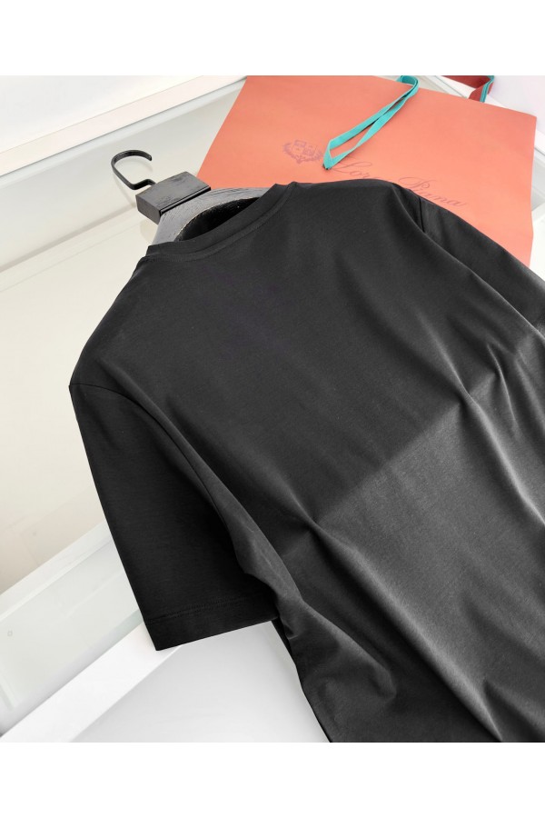 Мужская чёрная футболка Loro Piana