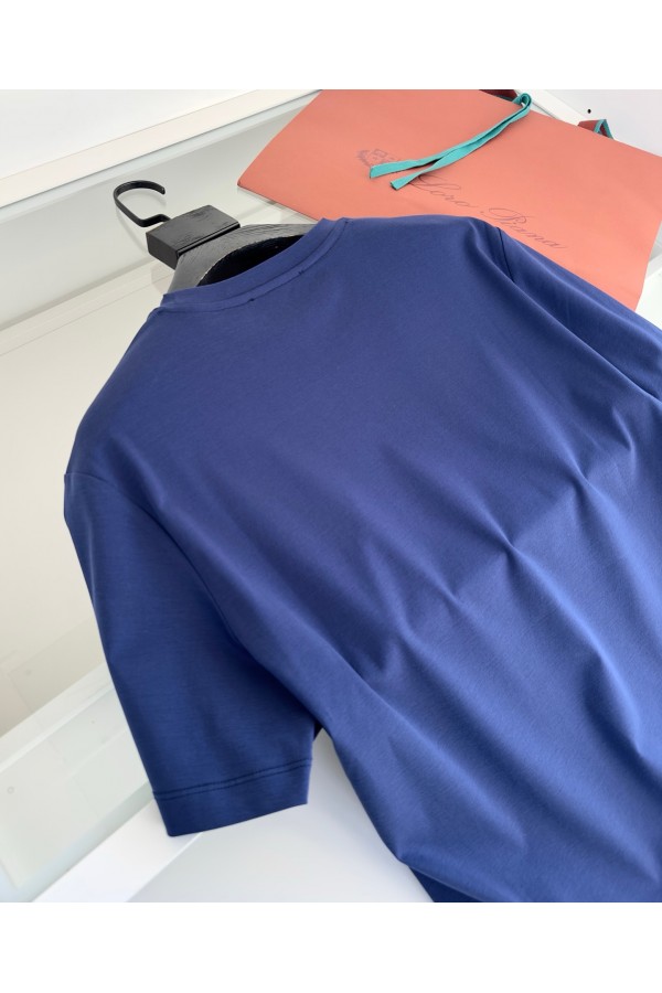 Мужская синяя футболка Loro Piana