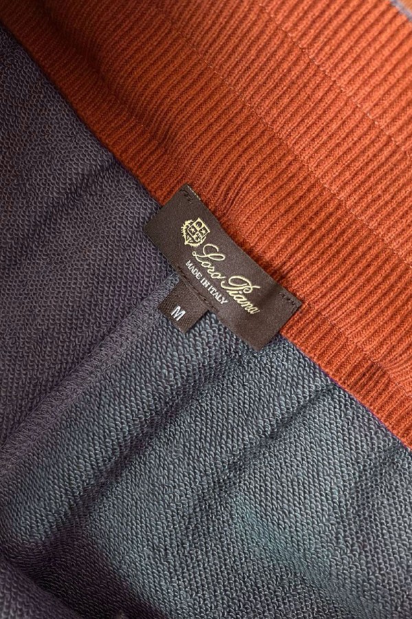 Спортивные штаны Loro Piana Premium signature logo - Denim Blue